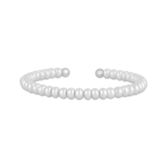 Cultured Pearl Cuff Bracelet Sterling Silver