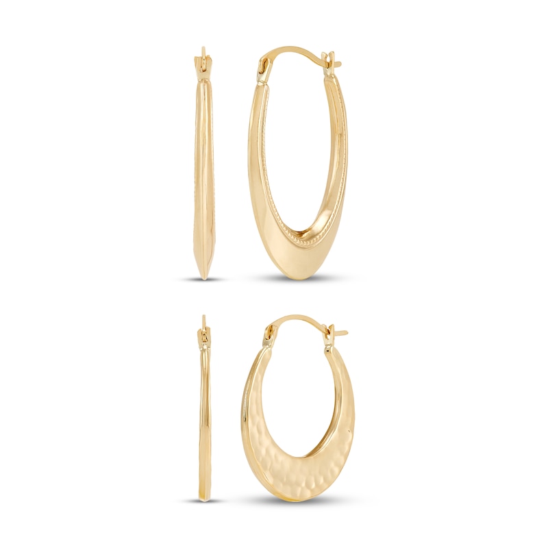 Main Image 1 of Hoop Earrings Gift Set 10K Yellow Gold
