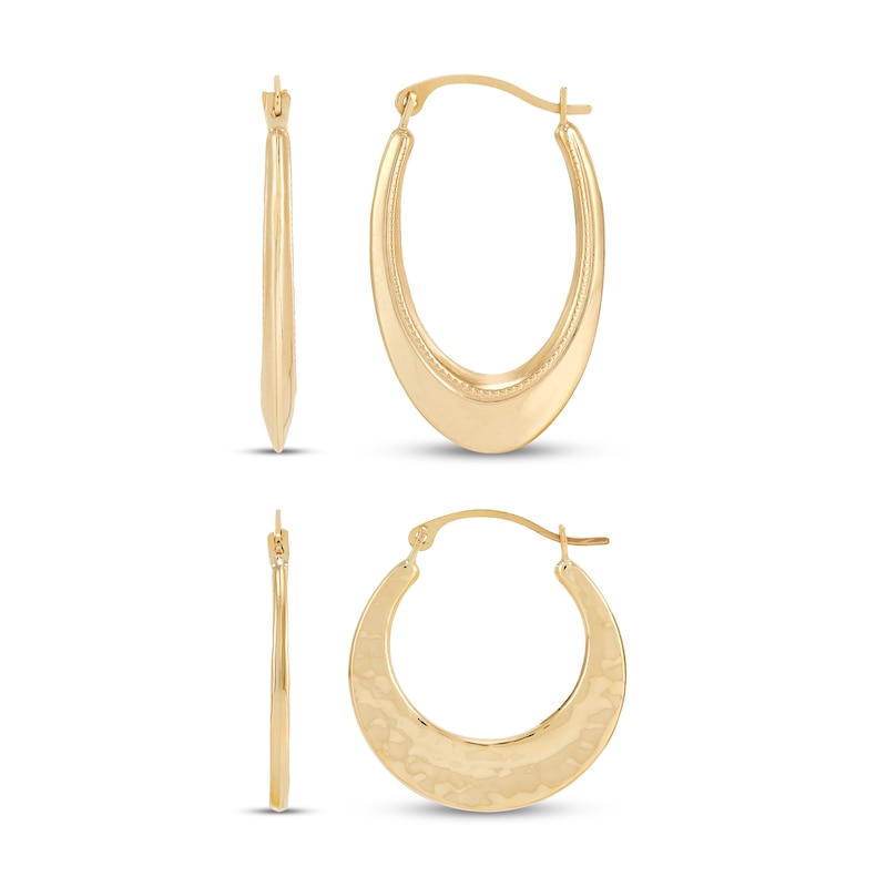 Main Image 3 of Hoop Earrings Gift Set 10K Yellow Gold