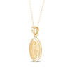 Thumbnail Image 2 of Children's Virgin Mary Medal Necklace 14K Yellow Gold 13"