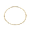 Thumbnail Image 2 of Diamond Five-Stone Bangle Bracelet 1/6 ct tw 10K Yellow Gold 7&quot;