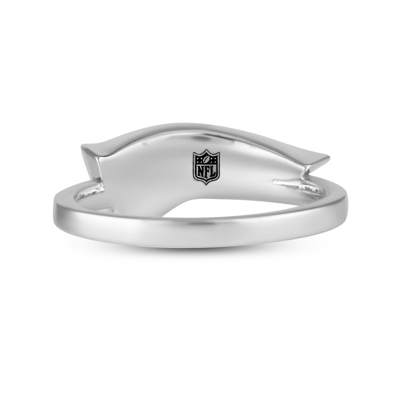 Main Image 3 of True Fans New England Patriots 1/15 ct tw Diamond Ring Sterling Silver