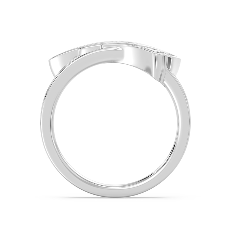 Main Image 4 of True Fans New England Patriots 1/15 ct tw Diamond Ring Sterling Silver