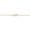 Thumbnail Image 4 of Heart-Shaped Onyx & Diamond Accent Necklace 10K Yellow Gold 18"