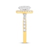 Thumbnail Image 2 of Now + Forever Oval-Cut Lab-Grown Diamond Halo Engagement Ring 2-1/4 ct tw 14K Yellow Gold
