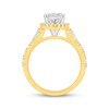 Thumbnail Image 3 of Now + Forever Oval-Cut Lab-Grown Diamond Halo Engagement Ring 2-1/4 ct tw 14K Yellow Gold