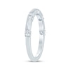 Thumbnail Image 2 of Now + Forever Diamond Station Anniversary Ring 1/4 ct tw 10K White Gold