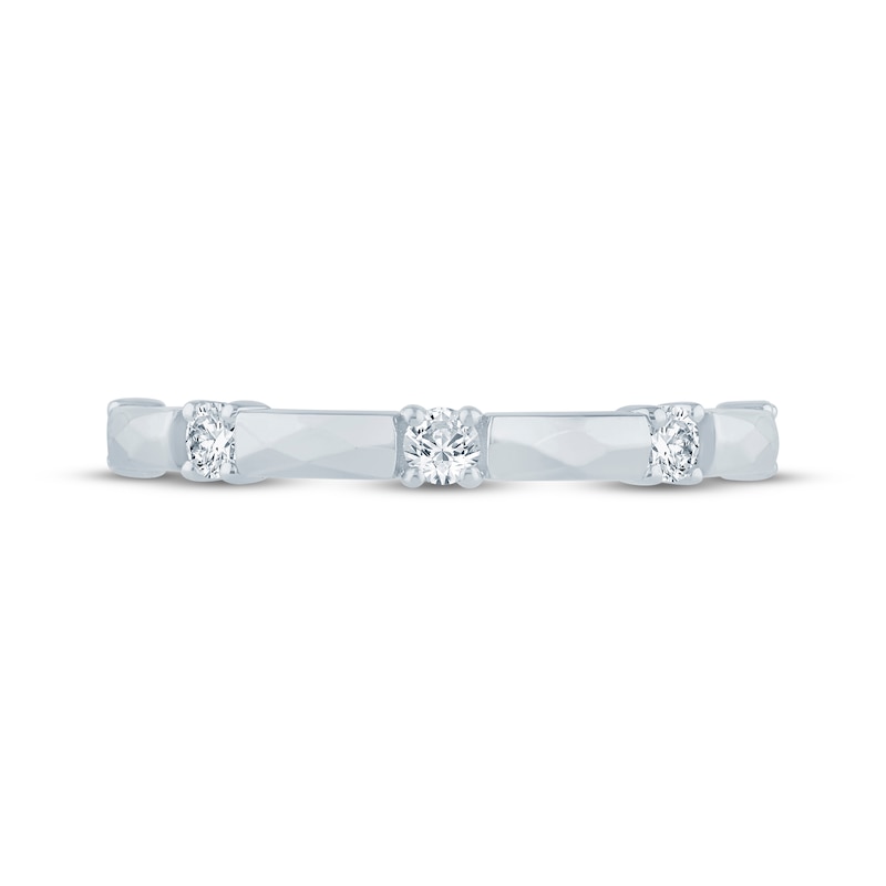 Main Image 3 of Now + Forever Diamond Station Anniversary Ring 1/4 ct tw 10K White Gold