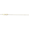 Thumbnail Image 4 of White Lab-Created Sapphire Starfish Necklace 10K Yellow Gold 18"