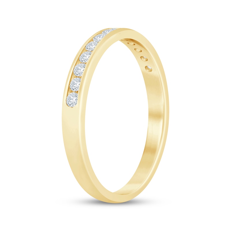 Main Image 2 of Now + Forever Diamond Channel-Set Anniversary Ring 1/4 ct tw 14K Yellow Gold