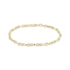 Thumbnail Image 1 of 4mm Oval Link Chain Bracelet Hollow 10K Yellow Gold 7.5"