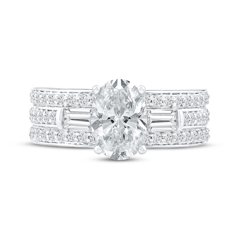Main Image 3 of Now + Forever Lab-Grown Diamonds Oval-Cut Engagement Ring 2-1/4 ct tw 14K White Gold