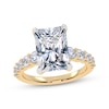 Thumbnail Image 1 of Now + Forever Lab-Grown Diamonds Radiant-Cut Engagement Ring 3-3/4 ct tw 14K Yellow Gold
