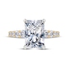 Thumbnail Image 3 of Now + Forever Lab-Grown Diamonds Radiant-Cut Engagement Ring 3-3/4 ct tw 14K Yellow Gold