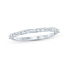 Thumbnail Image 1 of Lab-Grown Diamonds Round & Baguette-Cut Anniversary Ring 1/3 ct tw 10K White Gold
