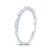 Thumbnail Image 2 of Lab-Grown Diamonds Round & Baguette-Cut Anniversary Ring 1/3 ct tw 10K White Gold