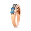 Thumbnail Image 2 of Le Vian Montana Sapphire Ombré Ring 1/5 ct tw Diamonds 14K Strawberry Gold