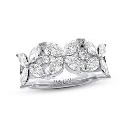 THE LEO Legacy Lab-Grown Diamond Marquise-Cut Flower Fashion Ring 2-1/2 ct tw 14K White Gold