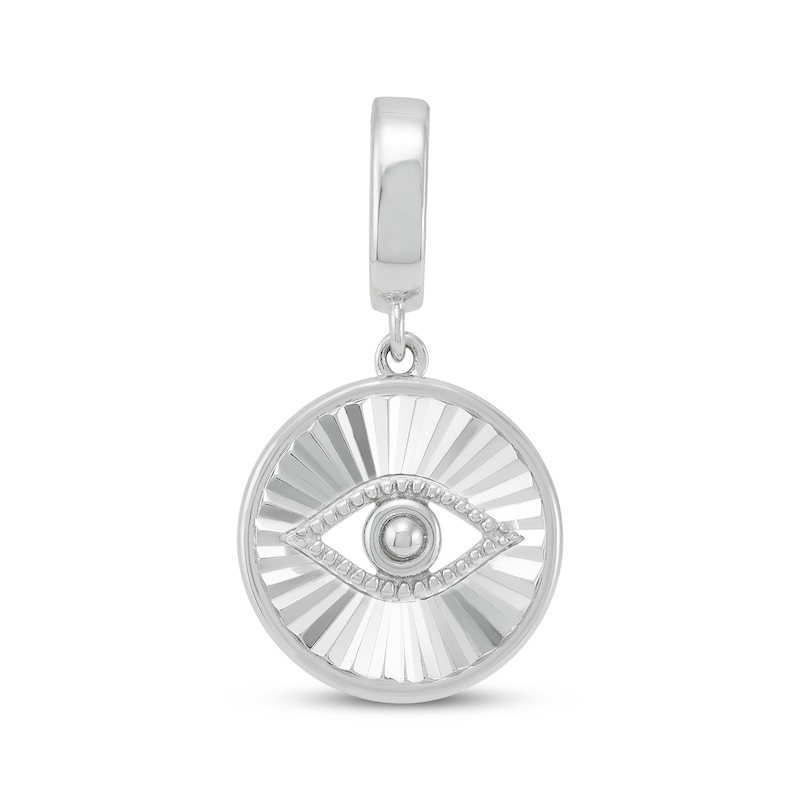 Main Image 1 of Charmed Memories Evil Eye Sun Charm Sterling Silver