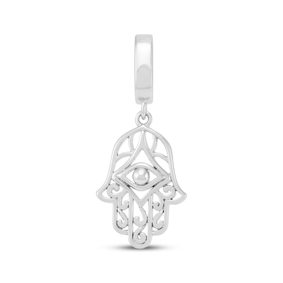 Charmed Memories Evil Eye Hamsa Charm Sterling Silver