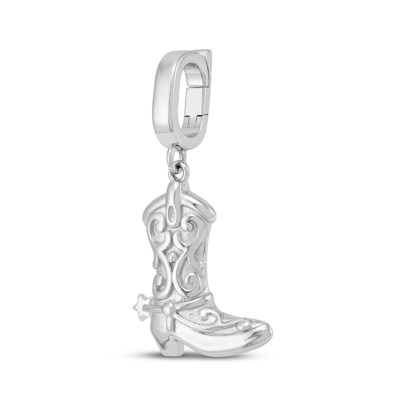 Main Image 2 of Charmed Memories Cowboy Boot Charm Sterling Silver