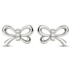 Thumbnail Image 2 of Diamond Bow Stud Earrings 1/10 ct tw Sterling Silver