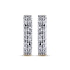 Thumbnail Image 2 of STUDIO BY KAY Lab-Grown Diamond Two-Row Angled Hoop Earrings 1/2 ct tw 24K Yellow Gold Vermeil Sterling Silver