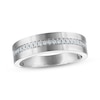 Thumbnail Image 1 of Now + Forever Men's Diamond Satin-Finish Wedding Band 1/5 ct tw 10K White Gold
