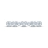 Thumbnail Image 3 of Now + Forever Diamond Milgrain Hearts Anniversary Ring 1/8 ct tw 10K White Gold