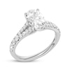 Thumbnail Image 2 of Now + Forever Lab-Grown Diamonds Oval-Cut Split Shank Engagement Ring 1-1/3 ct tw 14K White Gold