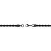 Thumbnail Image 3 of 4mm Rope Chain Necklace Black Ion-Plated Stainless Steel 26"