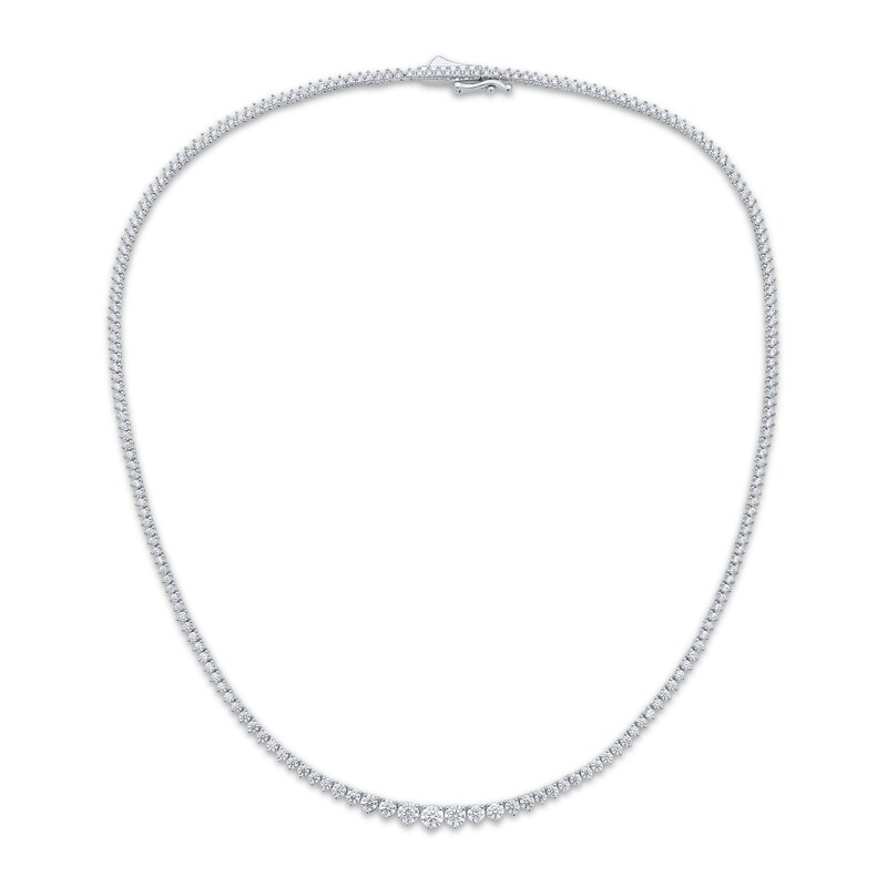 Main Image 2 of KAY Lab-Grown Diamonds Riviera Necklace 5 ct tw 10K White Gold 16"