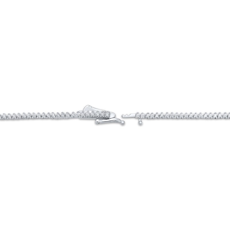 Main Image 3 of KAY Lab-Grown Diamonds Riviera Necklace 5 ct tw 10K White Gold 16"