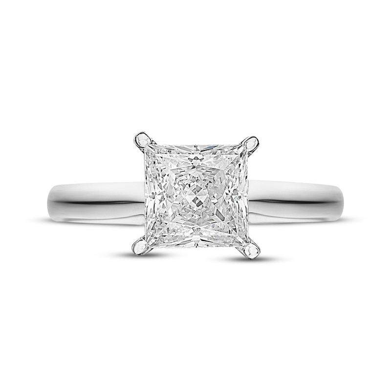 Main Image 3 of Now + Forever Diamond Solitaire Ring 1 carat Princess-cut 14K White Gold (I/I2)