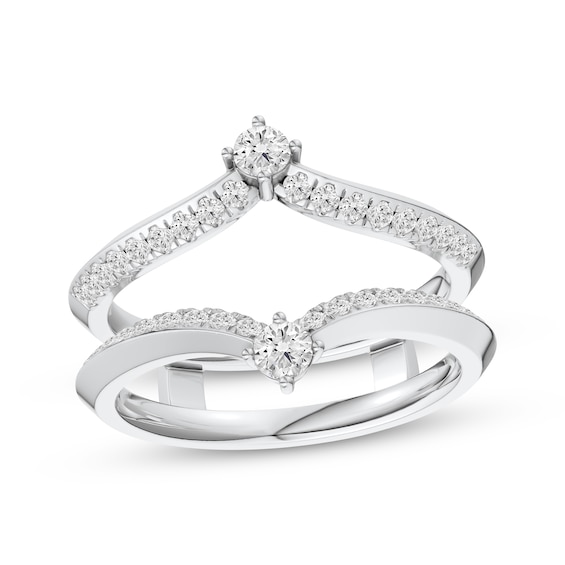 Now + Forever Round-Cut Diamond Enhancer Ring 1/2 ct tw 14K White Gold