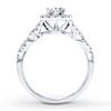Thumbnail Image 2 of Diamond Engagement Ring 7/8 ct tw Round-cut 14K White Gold