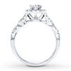 Thumbnail Image 1 of Diamond Engagement Ring 7/8 ct tw Round-cut 14K White Gold