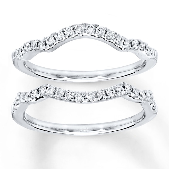 Diamond Wedding Band 3/8 ct tw Round-cut 14K White Gold