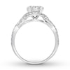 Thumbnail Image 2 of Diamond Engagement Ring 1 ct tw Round-cut 14K White Gold