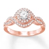 Thumbnail Image 1 of Now + Forever Diamond Engagement Ring 5/8 ct tw Round-cut 14K Rose Gold