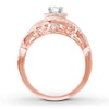 Thumbnail Image 1 of Diamond Engagement Ring 5/8 ct tw Round-cut 14K Rose Gold