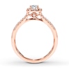 Thumbnail Image 2 of Now + Forever Diamond Engagement Ring 3/8 ct tw Round 10K Rose Gold
