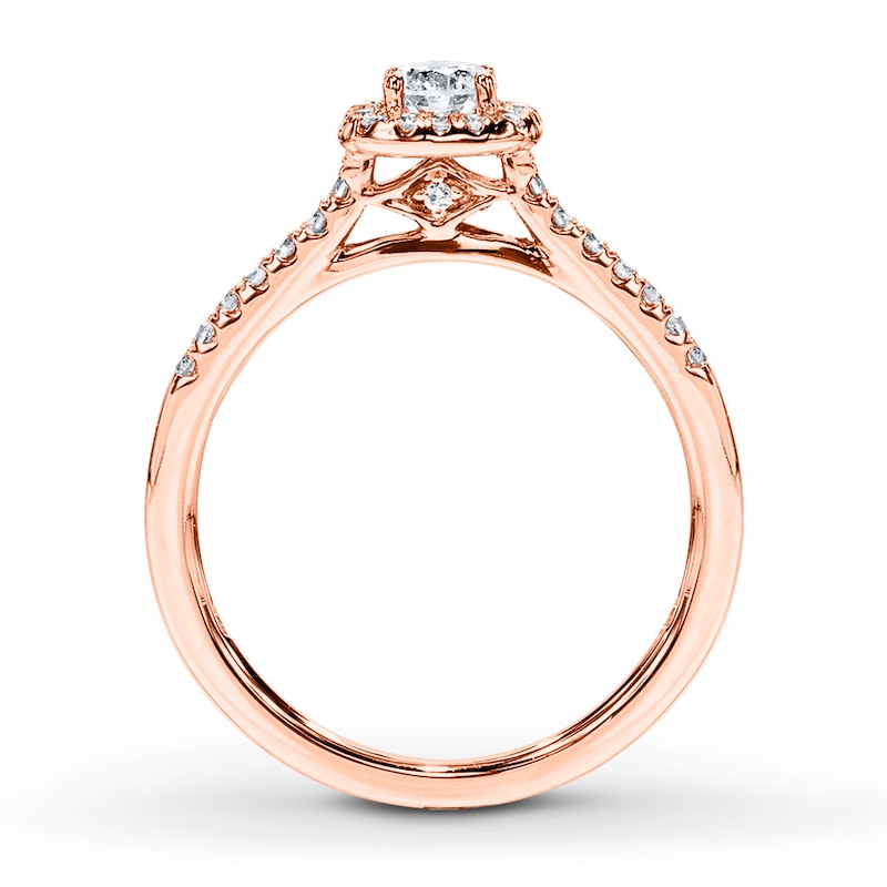 Main Image 2 of Now + Forever Diamond Engagement Ring 3/8 ct tw Round 10K Rose Gold