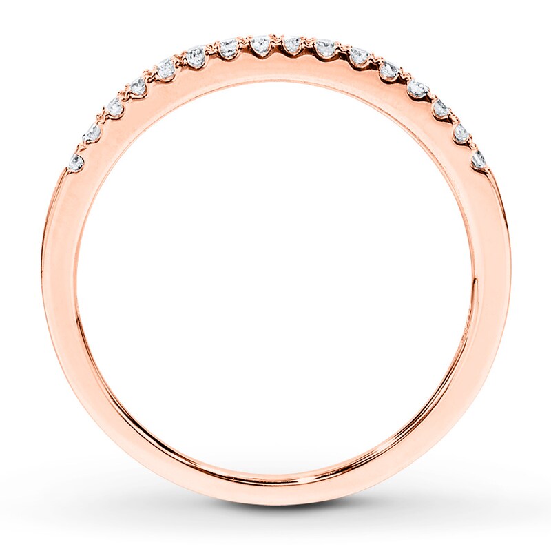 Main Image 2 of Now + Forever Diamond Wedding Band 1/10 ct tw Round-cut 10K Rose Gold