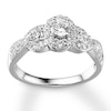 Thumbnail Image 0 of Diamond Engagement Ring 7/8 ct tw Round-cut 14K White Gold