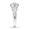 Thumbnail Image 2 of Diamond Engagement Ring 7/8 ct tw Round-cut 14K White Gold