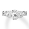 Thumbnail Image 3 of Diamond Engagement Ring 7/8 ct tw Round-cut 14K White Gold