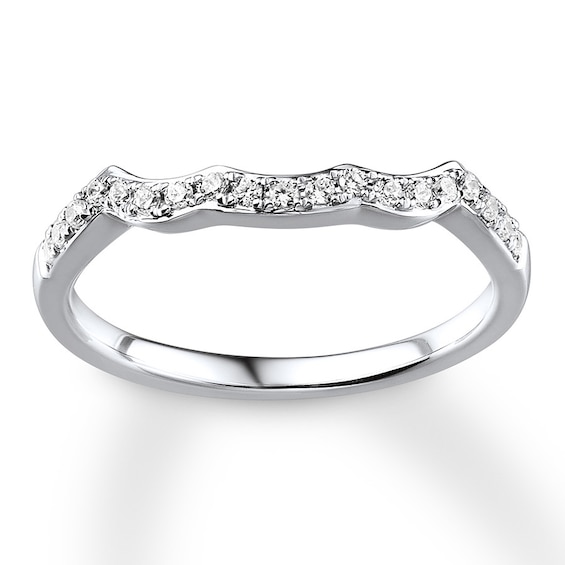 Now + Forever Diamond Wedding Band 1/ ct tw Round-cut 14K White Gold