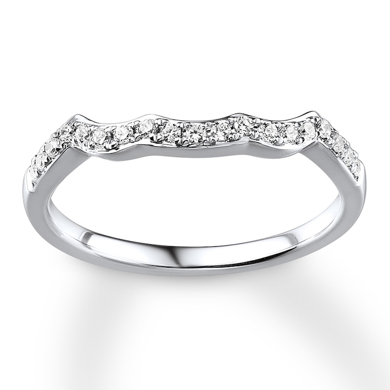 Diamond Wedding Band 1/6 ct tw Round-cut 14K White Gold