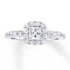 Thumbnail Image 3 of Diamond Engagement Ring 7/8 ct tw Princess-cut 14K White Gold